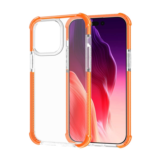 For iPhone 15 Pro Four-corner Shockproof TPU + Acrylic Phone Case(Orange) - iPhone 15 Pro Cases by buy2fix | Online Shopping UK | buy2fix