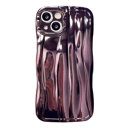 For iPhone 14 Plus Electroplating Water Ripple TPU Phone Case(Purple) - iPhone 14 Plus Cases by buy2fix | Online Shopping UK | buy2fix