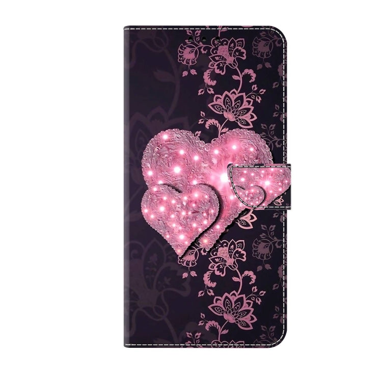 For Xiaomi Redmi 9A Crystal 3D Shockproof Protective Leather Phone Case(Lace Love) - Xiaomi Cases by buy2fix | Online Shopping UK | buy2fix