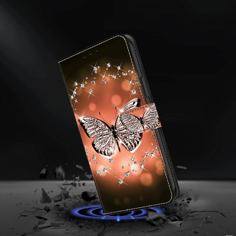 For Xiaomi Redmi 9T Crystal 3D Shockproof Protective Leather Phone Case(Crystal Butterfly) - Xiaomi Cases by buy2fix | Online Shopping UK | buy2fix