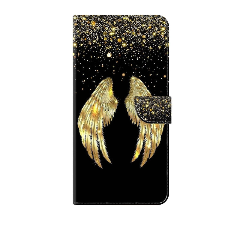 For Xiaomi 13 Lite Crystal 3D Shockproof Protective Leather Phone Case(Golden Wings) - 13 Lite Cases by buy2fix | Online Shopping UK | buy2fix