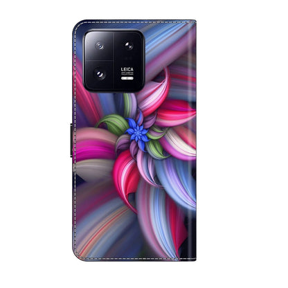 For Xiaomi 13 Pro Crystal 3D Shockproof Protective Leather Phone Case(Colorful Flower) - 13 Pro Cases by buy2fix | Online Shopping UK | buy2fix