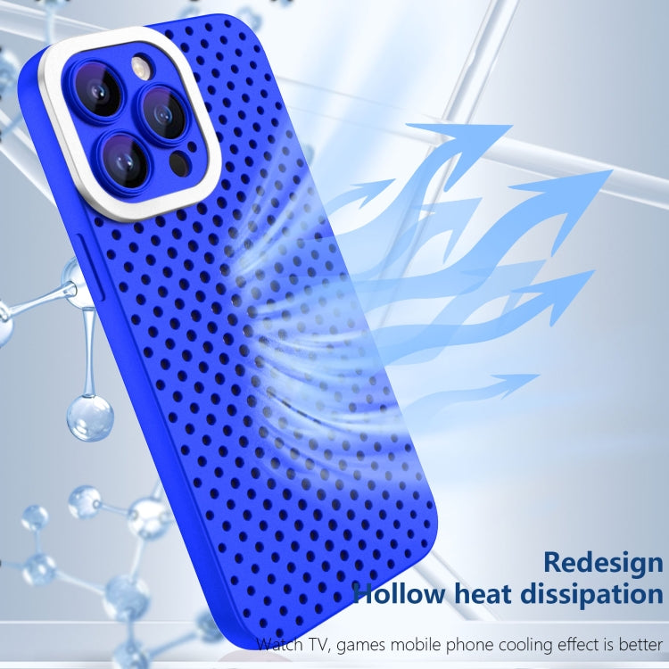 For iPhone 13 Pro Max Hollow Heat Dissipation TPU Phone Case(Blue) - iPhone 13 Pro Max Cases by buy2fix | Online Shopping UK | buy2fix