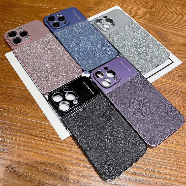 For iPhone 14 Pro Max Metallic Glitter Powder Shockproof Phone Case(Grey) - iPhone 14 Pro Max Cases by buy2fix | Online Shopping UK | buy2fix