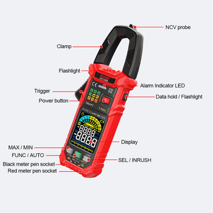 GVDA GD168B Digital Clamp Multimeter Supports DC - Digital Multimeter by GVDA | Online Shopping UK | buy2fix