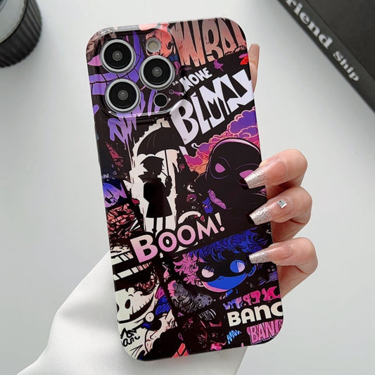 For iPhone 13 Pro Painted Pattern Precise Hole PC Phone Case(Comics Umbrella Boy) - iPhone 13 Pro Cases by buy2fix | Online Shopping UK | buy2fix