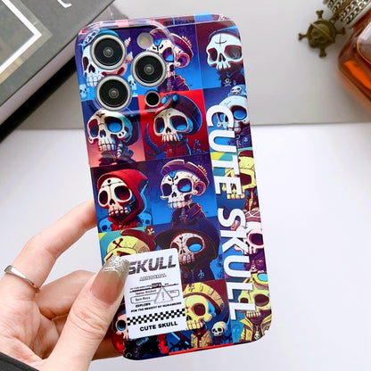 For iPhone 11 Pro Max Painted Pattern Precise Hole PC Phone Case(Cute Skull) - iPhone 11 Pro Max Cases by buy2fix | Online Shopping UK | buy2fix