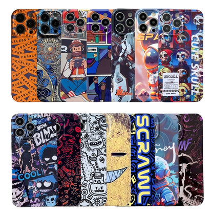 For iPhone 11 Pro Painted Pattern Precise Hole PC Phone Case(Blue Paint Astronaut) - iPhone 11 Pro Cases by buy2fix | Online Shopping UK | buy2fix