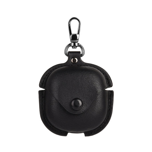 For Samsung Galaxy Buds Live / Pro Leather TWS Earphone Protective Case with Hook(Black) - Samsung Earphone Case by buy2fix | Online Shopping UK | buy2fix