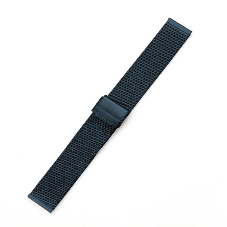 For Huawei Watch 4 / 4 Pro Milan Steel Mesh Double Buckle Watch Band(Blue) - Watch Bands by buy2fix | Online Shopping UK | buy2fix