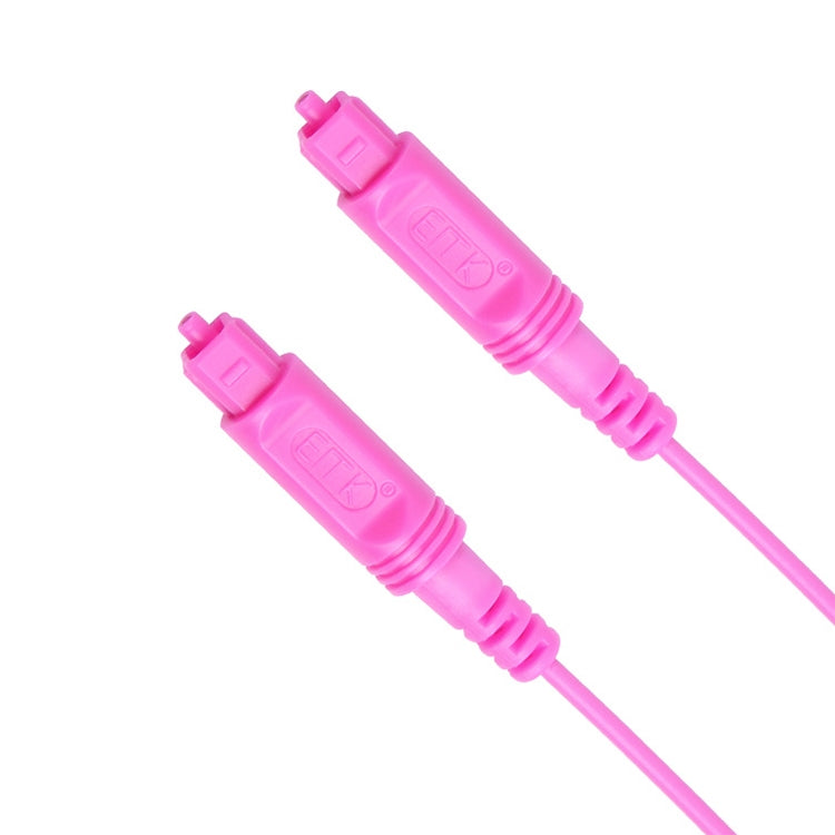 1m EMK OD2.2mm Digital Audio Optical Fiber Cable Plastic Speaker Balance Cable(Pink) - Audio Optical Cables by EMK | Online Shopping UK | buy2fix
