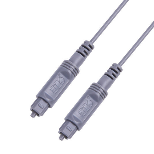 1.5m EMK OD2.2mm Digital Audio Optical Fiber Cable Plastic Speaker Balance Cable(Silver Grey) - Audio Optical Cables by EMK | Online Shopping UK | buy2fix