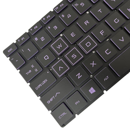 For HP Pavilion Gaming 15-DK US Version Laptop Backlight Keyboard(Purple) - HP Spare Parts by buy2fix | Online Shopping UK | buy2fix