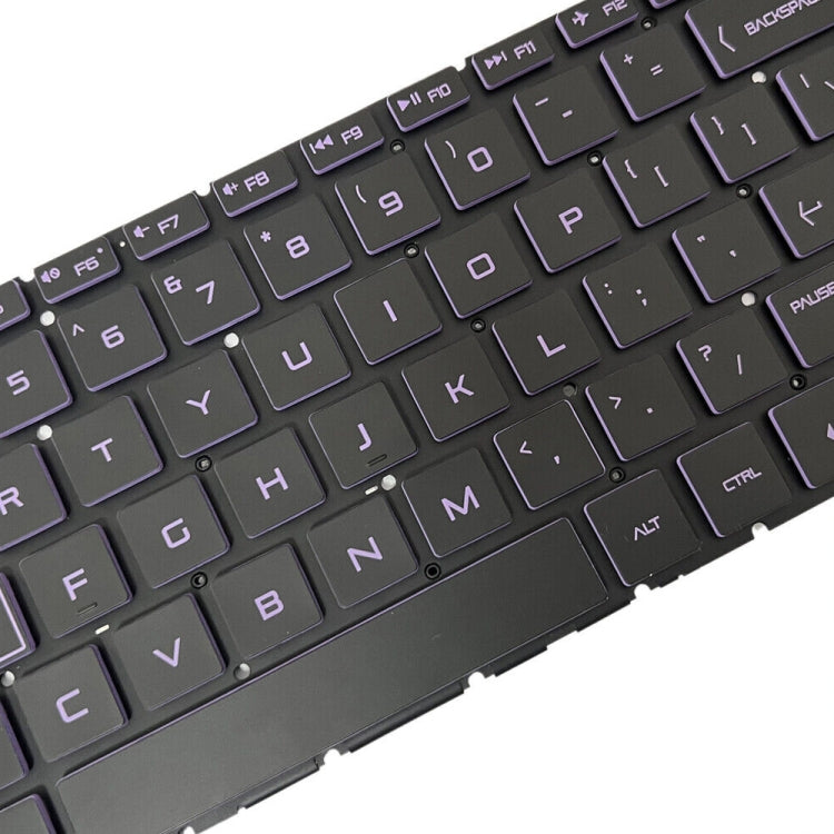 For HP Pavilion Gaming 15-DK US Version Laptop Backlight Keyboard(Purple) - HP Spare Parts by buy2fix | Online Shopping UK | buy2fix