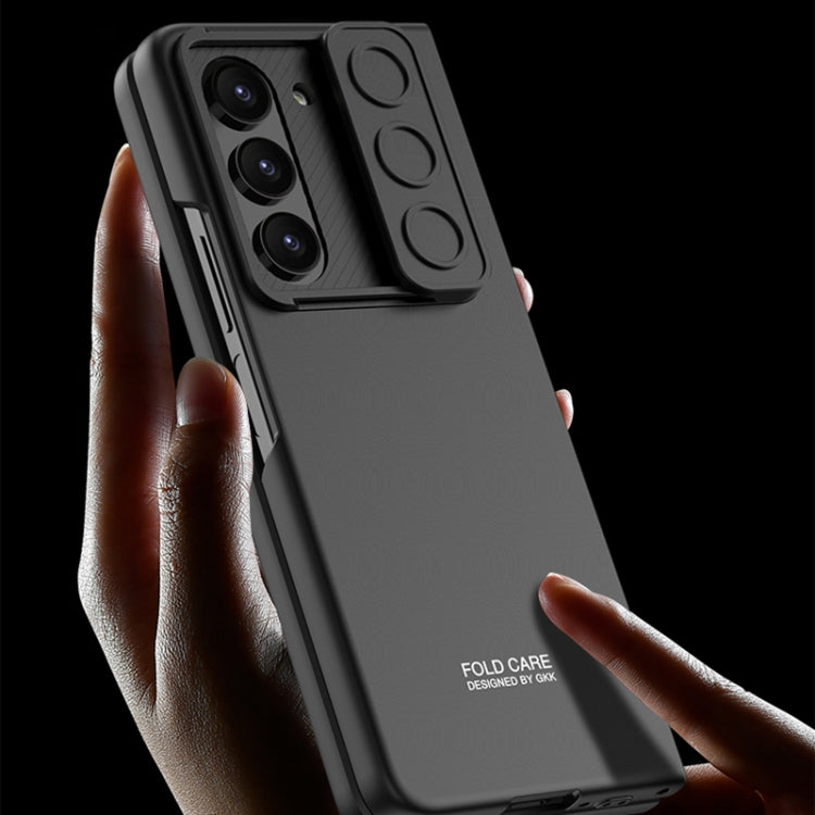 For Samsung Galaxy Z Fold5 GKK Integrated Ultra-thin Sliding Camshield Flip Phone Case(Silver) - Galaxy Z Fold5 Cases by GKK | Online Shopping UK | buy2fix