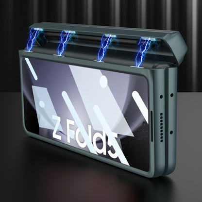 For Samsung Galaxy Z Fold5 GKK Integrated Magnetic Full Coverage Phone Flip Case with Pen Box(Black) - Galaxy Z Fold5 Cases by GKK | Online Shopping UK | buy2fix
