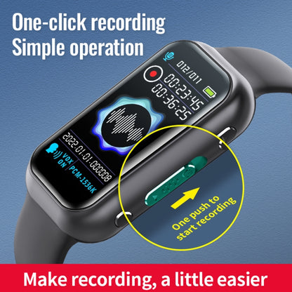 JNN S16 Smart HD Noise Reduction Bluetooth MP3 Voice Control Recording Bracelet, Memory:16GB - Smart Wristbands by JNN | Online Shopping UK | buy2fix