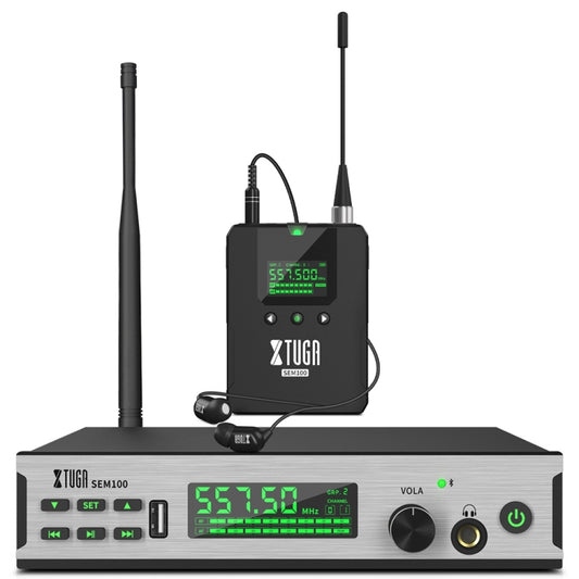 XTUGA SEM100 Professional Wireless In Ear Monitor System 1 BodyPacks(EU Plug) - Microphone by XTUGA | Online Shopping UK | buy2fix