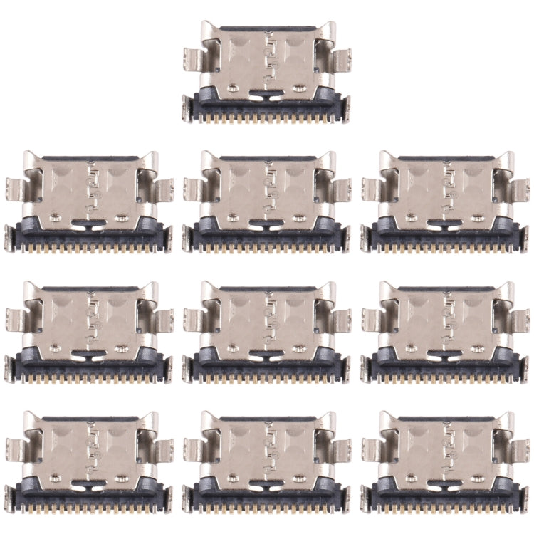 For Samsung Galaxy M54 5G SM-M546B 10 PCS Charging Port Connector - Single Tail Connector by buy2fix | Online Shopping UK | buy2fix