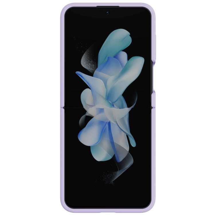 For Samsung Galaxy Z Flip5 NILLKIN Skin Feel Liquid Silicone Phone Case With Finger Strap(Purple) - Galaxy Z Flip5 Cases by NILLKIN | Online Shopping UK | buy2fix