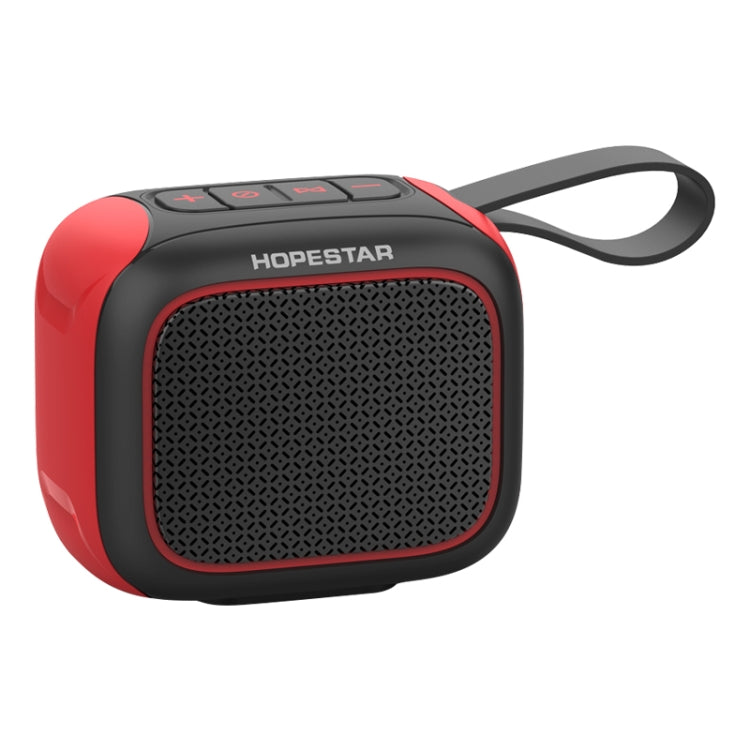 HOPESTAR A22 IPX6 Waterproof Portable Bluetooth Speaker Outdoor Subwoofer(Black Red) - Mini Speaker by HOPESTAR | Online Shopping UK | buy2fix