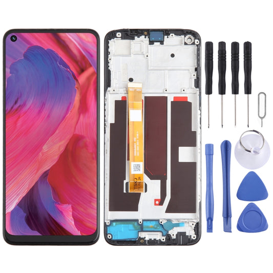 For OPPO A74 5G OEM LCD Screen Digitizer Full Assembly with Frame - LCD Screen by buy2fix | Online Shopping UK | buy2fix
