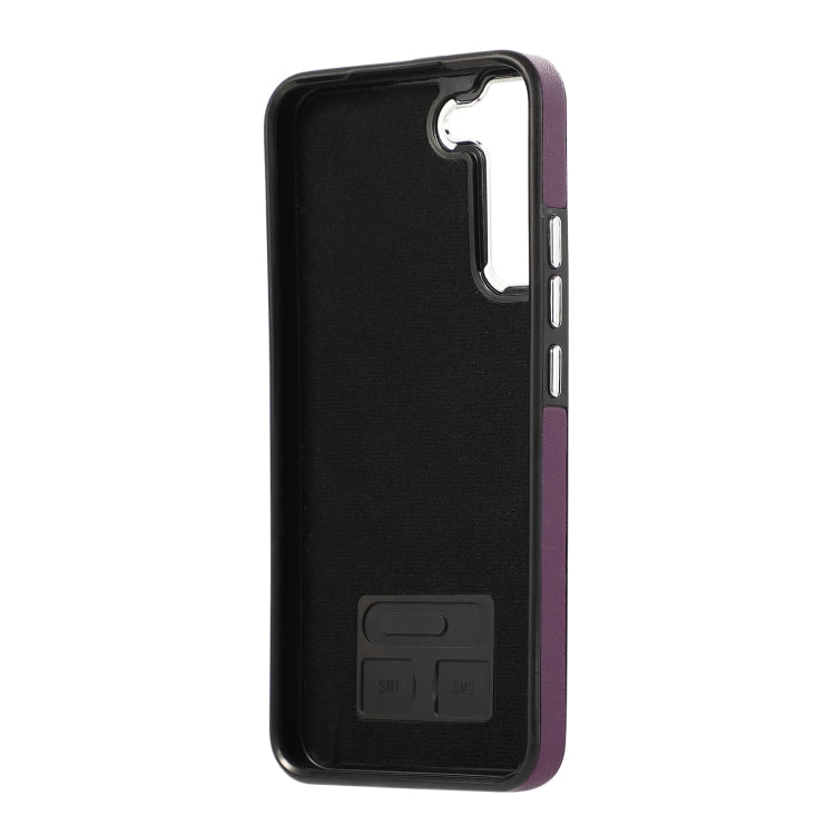 For Samsung Galaxy S23 5G Side Leather Magsafe Phone Case(Dark Purple) - Galaxy S23 5G Cases by buy2fix | Online Shopping UK | buy2fix
