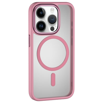 For iPhone 15 Pro MOMAX Magsafe Magnetic PC + TPU + Metal Phone Case(Pink) - iPhone 15 Pro Cases by MOMAX | Online Shopping UK | buy2fix