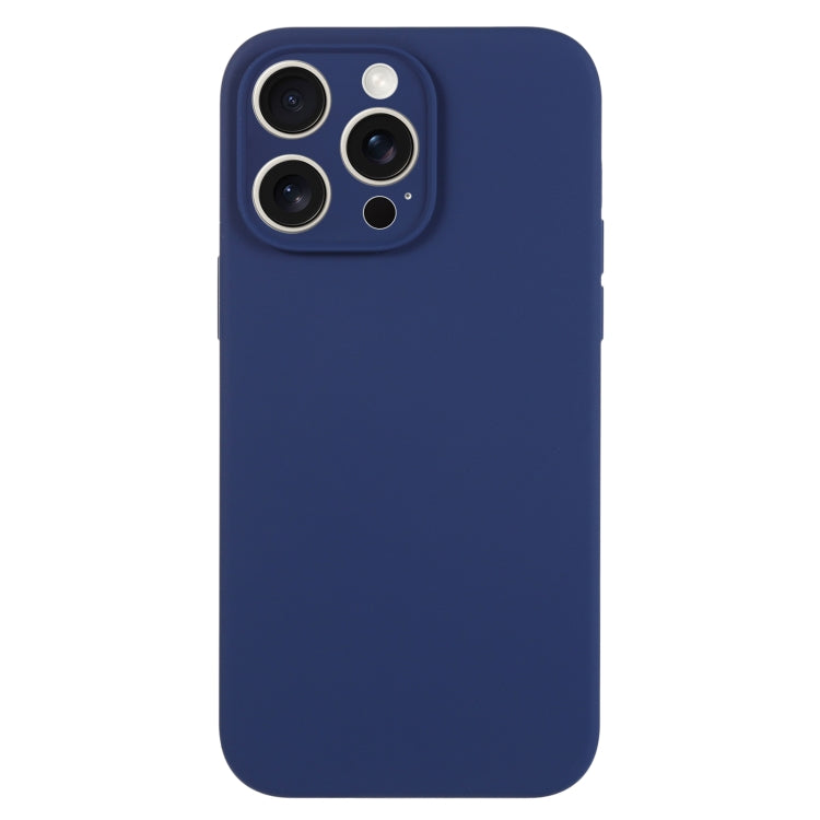 For iPhone 15 Pro Max Pure Color Liquid Silicone Fine Pore Phone Case(Royal Blue) - iPhone 15 Pro Max Cases by buy2fix | Online Shopping UK | buy2fix