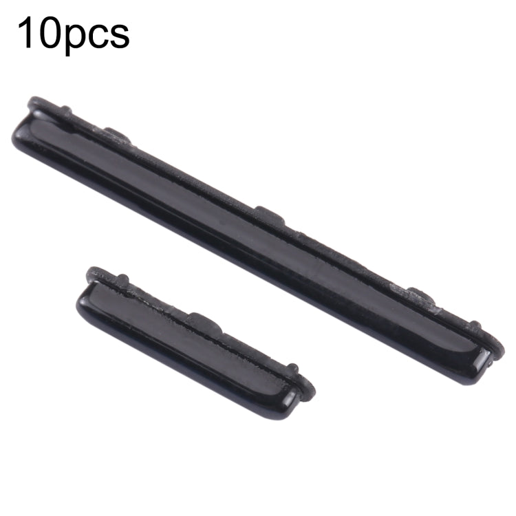 For Samsung Galaxy A60 SM-A606 10pcs Power Button + Volume Control Button(Black) - Home key & Side Key by buy2fix | Online Shopping UK | buy2fix