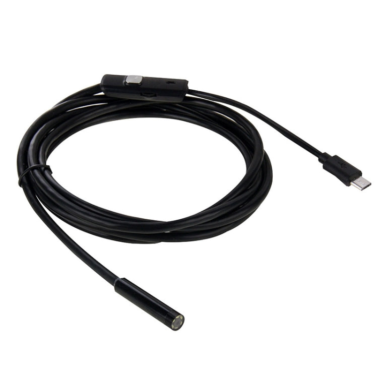 AN97 Waterproof Micro USB Endoscope Hard Tube Inspection Camera for Parts of OTG Function Android Mobile Phone, with 6 LEDs, Lens Diameter:5.5mm(Length: 5m) - Consumer Electronics by buy2fix | Online Shopping UK | buy2fix