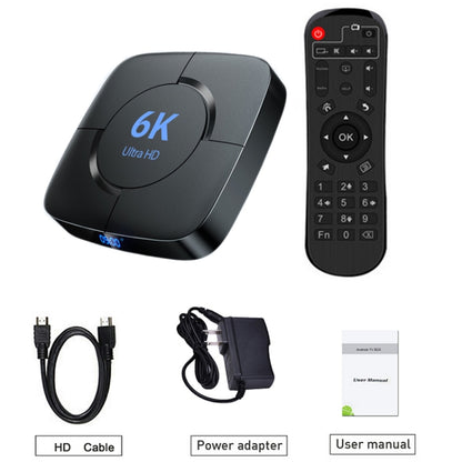 6K Ultra HD Android 12.0 Smart TV Box with Remote Control, 4GB+64GB, Allwinner H616 1.5GHZ Quad-Core(AU Plug) - Others by buy2fix | Online Shopping UK | buy2fix