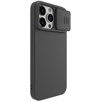 For iPhone 15 Pro Max NILLKIN CamShield Liquid Silicone Phone Case(Black) - iPhone 15 Pro Max Cases by NILLKIN | Online Shopping UK | buy2fix