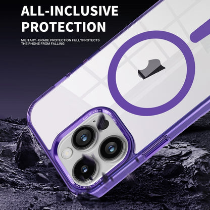 For iPhone 15 Pro Max Ice Color Magnetic Series PC + Acrylic Magsafe Phone Case(Transparent) - iPhone 15 Pro Max Cases by buy2fix | Online Shopping UK | buy2fix