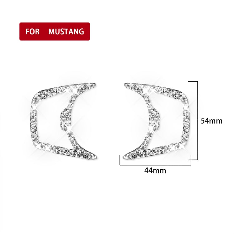 For Ford Mustang 2015-2020 Car Headlight Diamond Decoration Sticker, Left and Right Drive - Car Interior Mouldings by buy2fix | Online Shopping UK | buy2fix