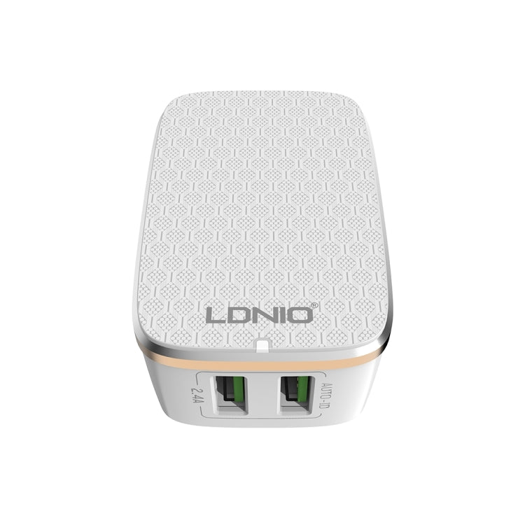 LDNIO A2204 2 in 1 12W Dual USB Interface Travel Charger Mobile Phone Charger with Micro USB Data Cable, AU Plug - USB Charger by LDNIO | Online Shopping UK | buy2fix