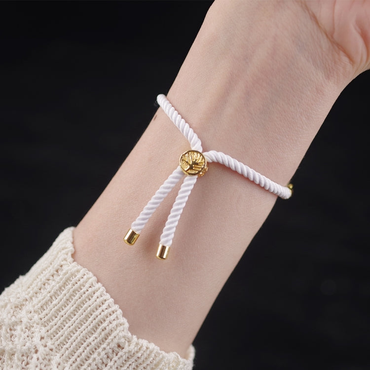 For Xiaomi Mi Band 8 / 9 / 9 NFC Mibbs Milan Cord Bracelet Watch Band(White) - Watch Bands by MIJOBS | Online Shopping UK | buy2fix