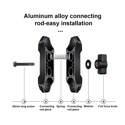 RUIGPRO Crab Clamp Action Camera Bracket 1/4 Ball Head Mount with Rod - Holder by RUIGPRO | Online Shopping UK | buy2fix