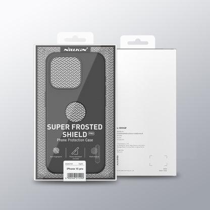 For iPhone 15 Pro NILLKIN Super Frosted Shield Pro Phone Protective Case With LOGO Cutout(Black) - iPhone 15 Pro Cases by NILLKIN | Online Shopping UK | buy2fix