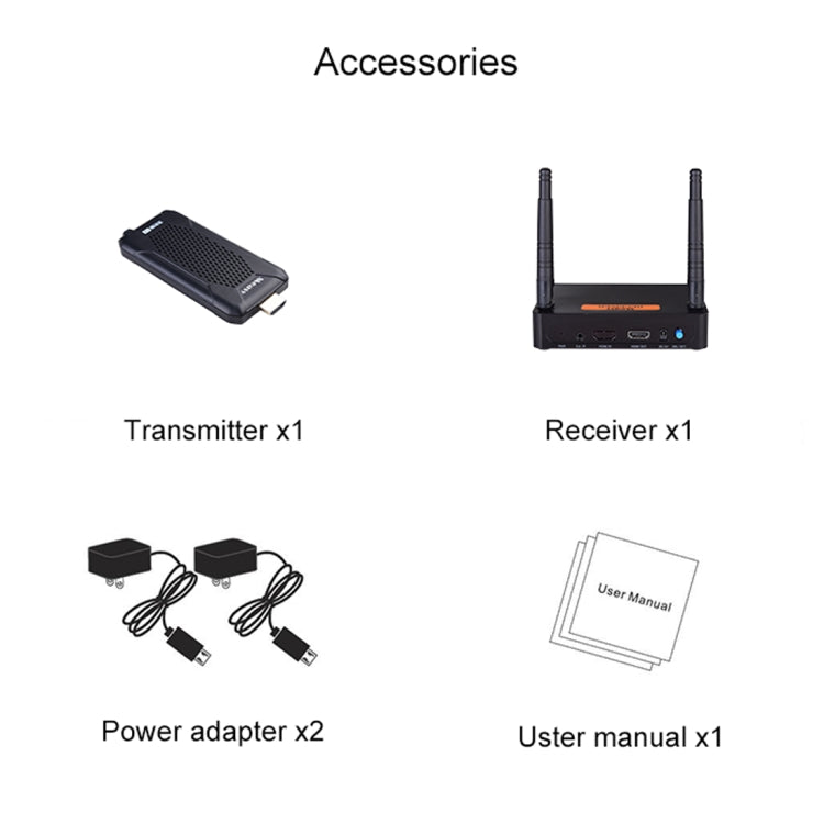 Measy FHD656 Mini 1080P HDMI 1.4 HD Wireless Audio Video Transmitter Receiver Extender Transmission System, Transmission Distance: 100m, EU Plug - Computer & Networking by Measy | Online Shopping UK | buy2fix