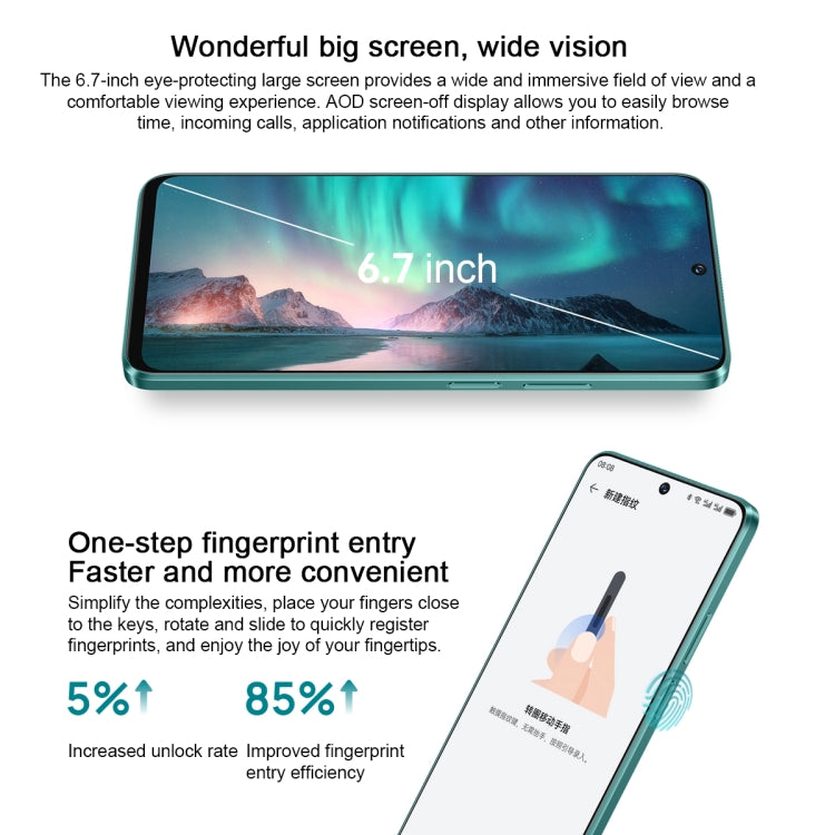 HUAWEI Enjoy 70 Pro, 8GB+256GB, Side Fingerprint Identification, 6.7 inch HarmonyOS 4.0 Qualcomm Snapdragon 680 Octa Core 2.4GHz, Network: 4G, OTG, Not Support Google Play(White) - Huawei Mate & P by Huawei | Online Shopping UK | buy2fix