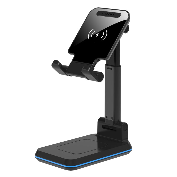 T6 2 in 1 Portable Folding Stand Wireless Charging, Style:Single Charge(Black) - Apple Accessories by buy2fix | Online Shopping UK | buy2fix