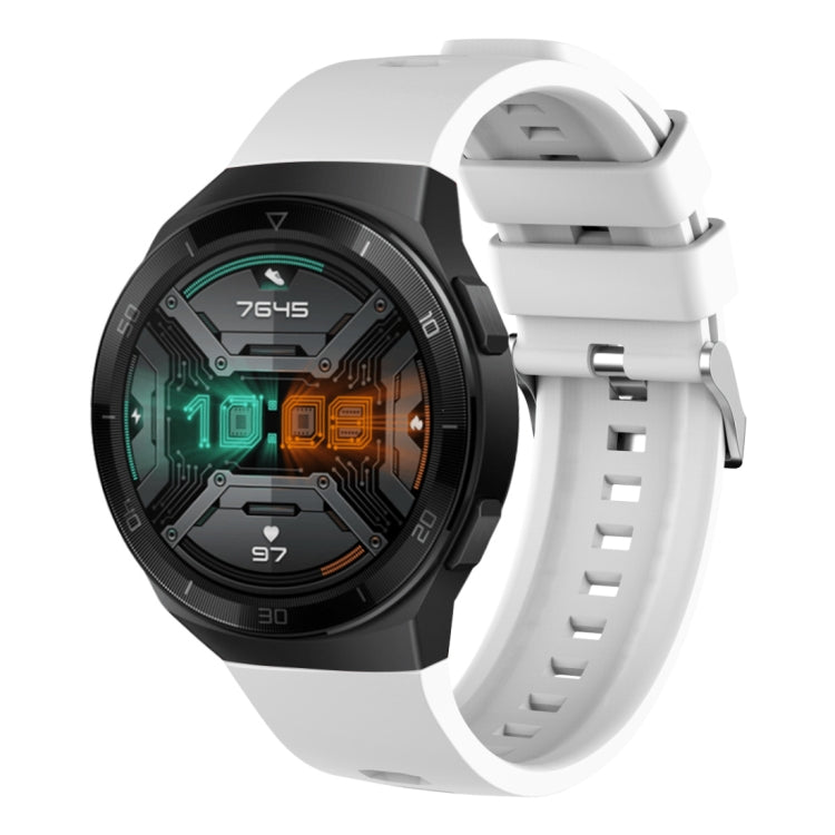 For Huawei Watch GT 2e Silicone Watch Band(White) - Smart Wear by buy2fix | Online Shopping UK | buy2fix