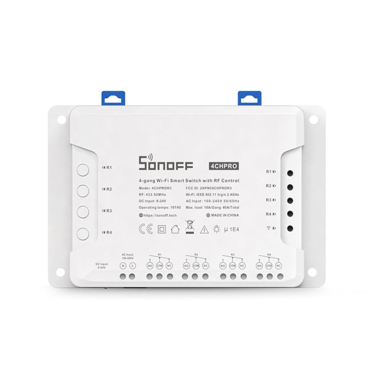 Sonoff 4CHPROR3 Mobile Phone Smart Home Switch Four-way Controller, Support Long-range Control Timing - Smart Switch by Sonoff | Online Shopping UK | buy2fix