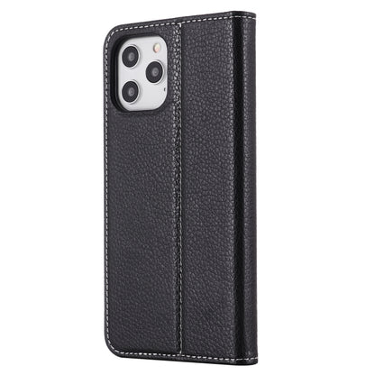 For iPhone 12 mini GEBEI PU+TPU Horizontal Flip Protective Case with Holder & Card Slots (Black) - iPhone 12 mini Cases by GEBEI | Online Shopping UK | buy2fix