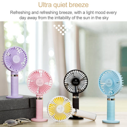 S8 Portable Mute Handheld Desktop Electric Fan, with 3 Speed Control (Black) - Consumer Electronics by buy2fix | Online Shopping UK | buy2fix