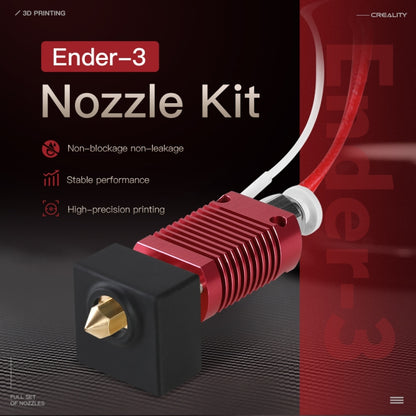 Creality 24V 40W Extruder Nozzle Hot End Kit with Temperature Thermistor & Heating Tube for Ender-3 3D Printer - Consumer Electronics by Creality | Online Shopping UK | buy2fix