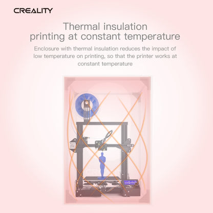 Creality 3D Printer Flame Retardant Aluminum Foil Cloth Protective Cover for Ender-3, Big Size: 70x75x90cm - Consumer Electronics by Creality | Online Shopping UK | buy2fix