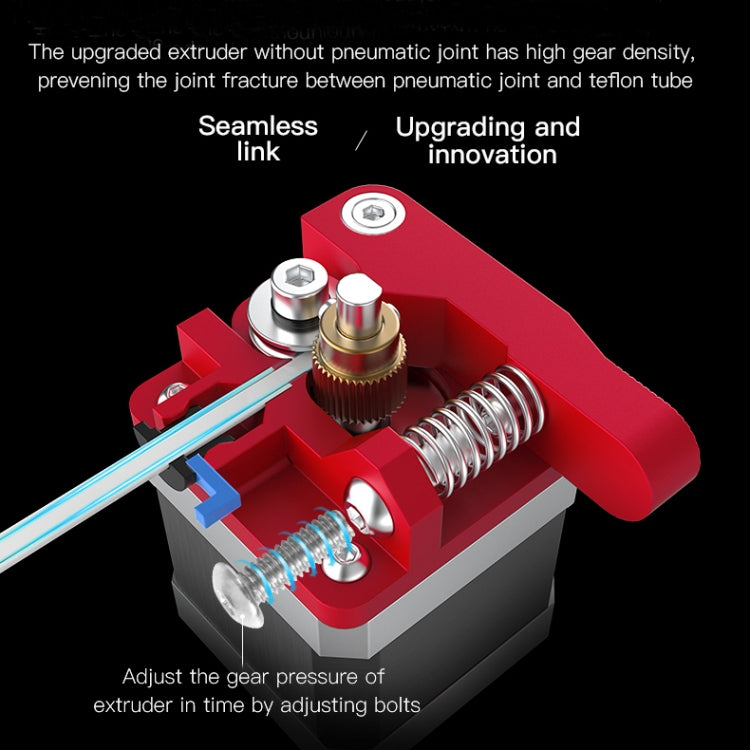 Creality All Metal Red Block Bowden Extruder Kit for Ender-3 / Ender-3 Pro / Ender-3 V2 / CR-10 Pro V2 3D Printer - Consumer Electronics by Creality | Online Shopping UK | buy2fix