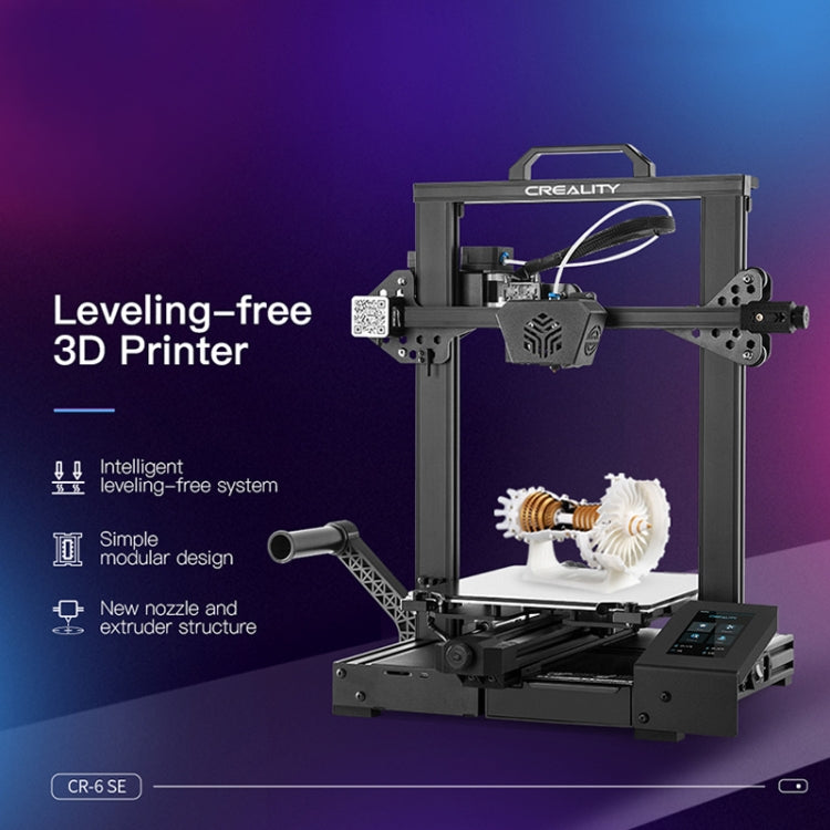 CREALITY CR-6 SE 350W Intelligent Leveling-free DIY 3D Printer, Print Size : 23.5 x 23.5 x 25cm, UK Plug - 3D Printer by Creality | Online Shopping UK | buy2fix